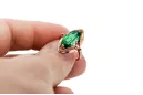 Ring Emerald Original Vintage 14K Rose Gold Vintage vrc047r